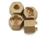 Redcat 30380 MT-18/Ascent-18 Brass Wheel Hexes (4 Pack)