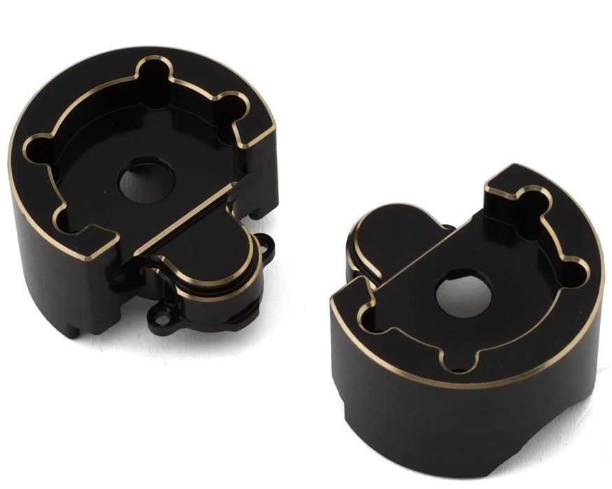 Redcat 30586 Ascent Black 144g Brass Outer Portal Covers (2 Pack)