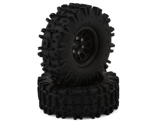 Redcat 42131 Black Ascent-18 Apex 1.3" Apex Pre-Mounted Tires (2 Pack)