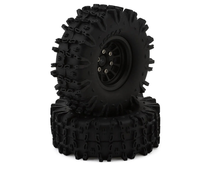 Redcat 42131 Black Ascent-18 Apex 1.3" Apex Pre-Mounted Tires (2 Pack)
