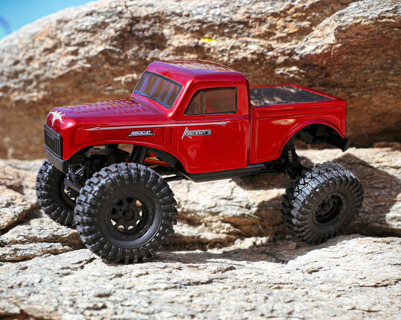 Redcat 43482 1/18 4WD RTR Brushed Rock Crawler Red with Battery and Charger