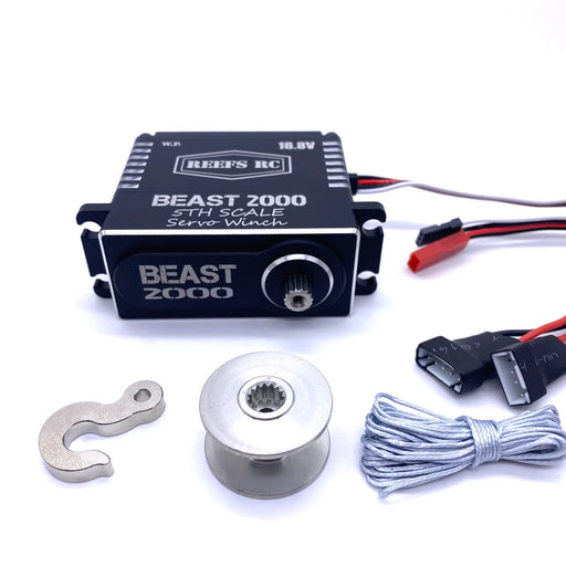 Reefs RC (117) Beast 2000 1/5th Scale Waterproof 3S/4S Servo Winch