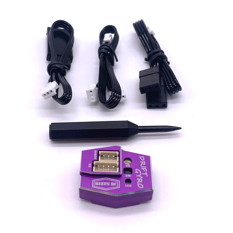 Reefs RC (144) Purple Gyro for 1/10 and Mini Scale RC Drift Cars