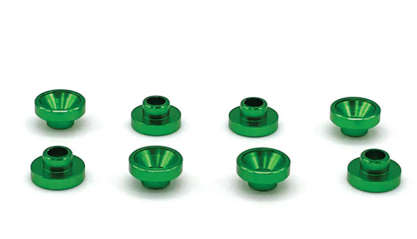 Reefs RC (49) Green Aluminum Servo Washers (8 Pack)