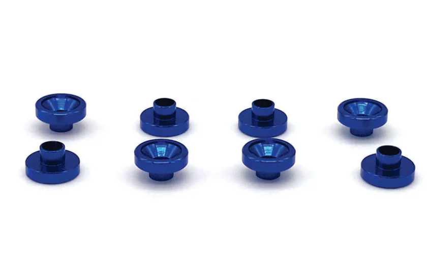 Reefs RC (52) Blue Aluminum Servo Washers (8 Pack)