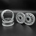 Reefs RC SEHREEFS204 Shield 1.9" Beadlock Off-Road Crawler Wheels with Black Rings and Hardware
