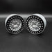 Reefs RC SEHREEFS204 Shield 1.9" Beadlock Off-Road Crawler Wheels with Black Rings and Hardware