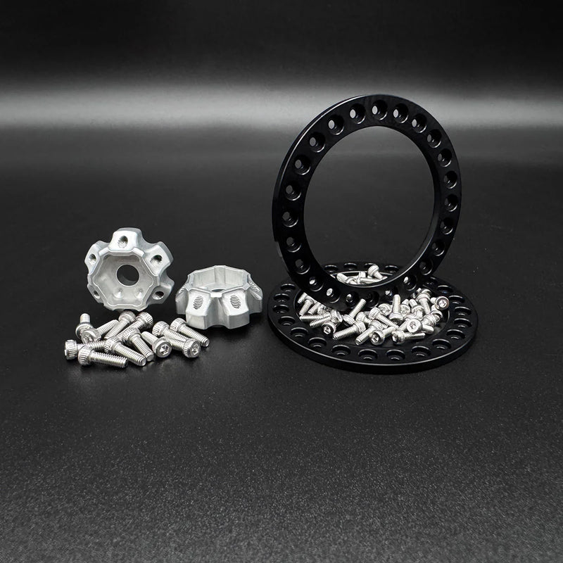 Reefs RC SEHREEFS205 Blades 1.9" Beadlock Off-Road Crawler Wheels with Rings and Hardware