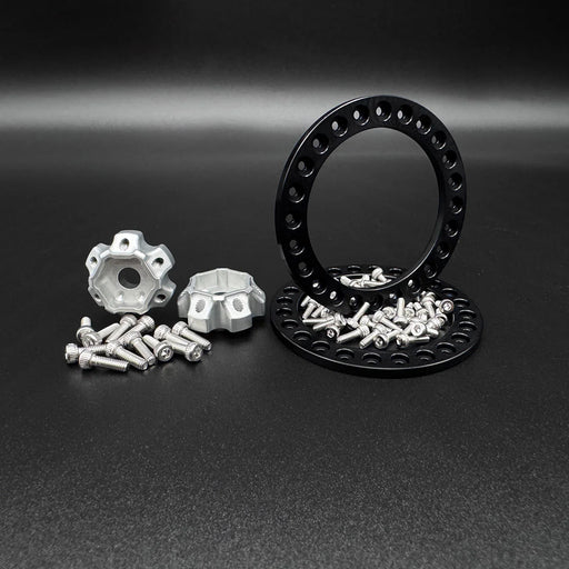 Reefs RC SEHREEFS205 Blades 1.9" Beadlock Off-Road Crawler Wheels with Rings and Hardware