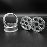 Reefs RC SEHREEFS205 Blades 1.9" Beadlock Off-Road Crawler Wheels with Rings and Hardware