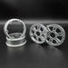 Reefs RC SEHREEFS205 Blades 1.9" Beadlock Off-Road Crawler Wheels with Rings and Hardware