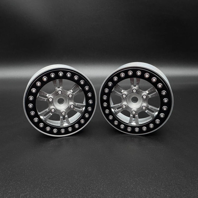 Reefs RC SEHREEFS205 Blades 1.9" Beadlock Off-Road Crawler Wheels with Rings and Hardware