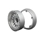 Reefs RC SEHREEFS218 Shield 1.9" Beadlock Deep Dish Off-Road Crawler Wheels with Black Rings and Hardware