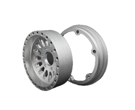 Reefs RC SEHREEFS218 Shield 1.9" Beadlock Deep Dish Off-Road Crawler Wheels with Black Rings and Hardware
