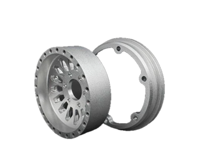 Reefs RC SEHREEFS218 Shield 1.9" Beadlock Deep Dish Off-Road Crawler Wheels with Black Rings and Hardware
