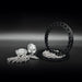 Reefs RC SEHREEFS229 Shield 2.2" Shield Beadlock Off-Road Crawler Wheels with Black Rings and Hardware
