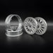 Reefs RC SEHREEFS229 Shield 2.2" Shield Beadlock Off-Road Crawler Wheels with Black Rings and Hardware