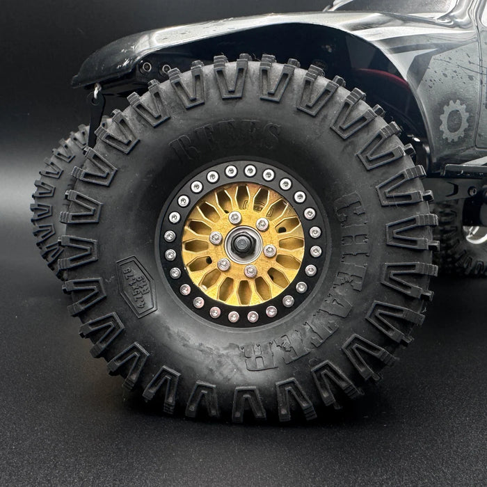 Reefs RC SEHREEFS255 Shield "1.9" Beadlock Off-Road Crawler Brass Wheel Face
