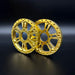 Reefs RC SEHREEFS256 Blades 1.9" Beadlock Off-Road Crawler Brass Wheel Face