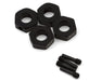 Reefs RC SEHREEFS280 Reefs RC XP10 Plague 12mm Black Aluminum Wheel Hex Adapters (4 Pack)