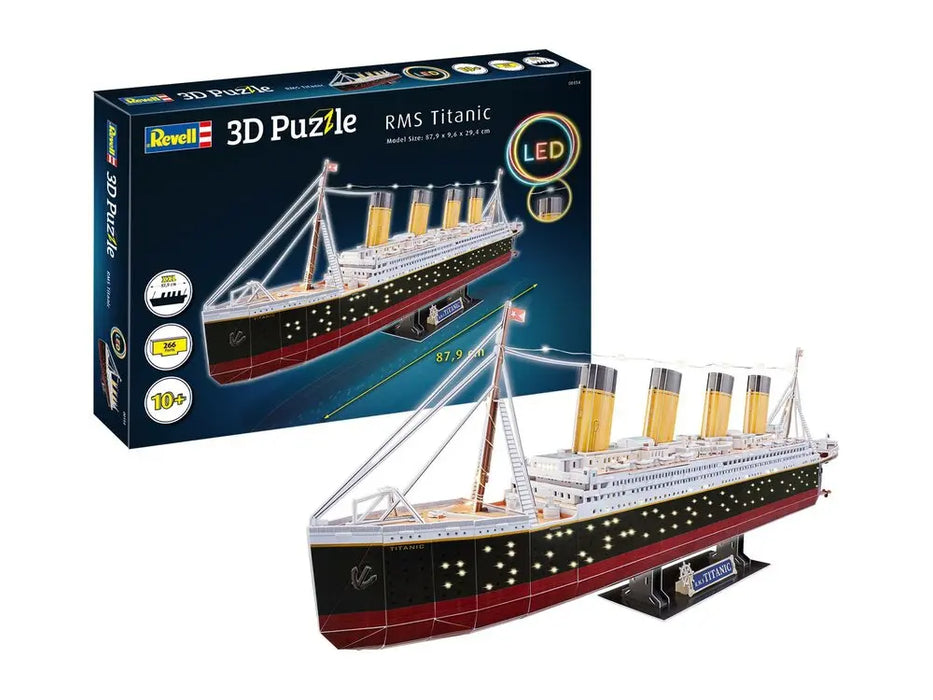Revell 0154 RMS Titanic 266 Piece 3D Puzzle (LED Edition)