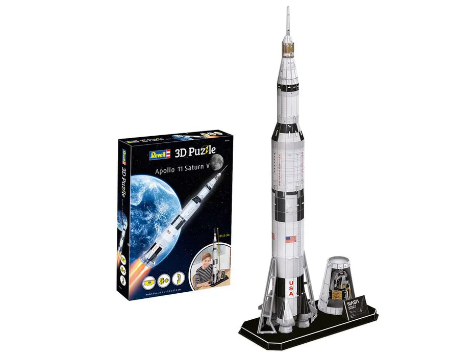 Revell 0250 Apollo 11 Saturn V 136 Piece 3D Puzzle