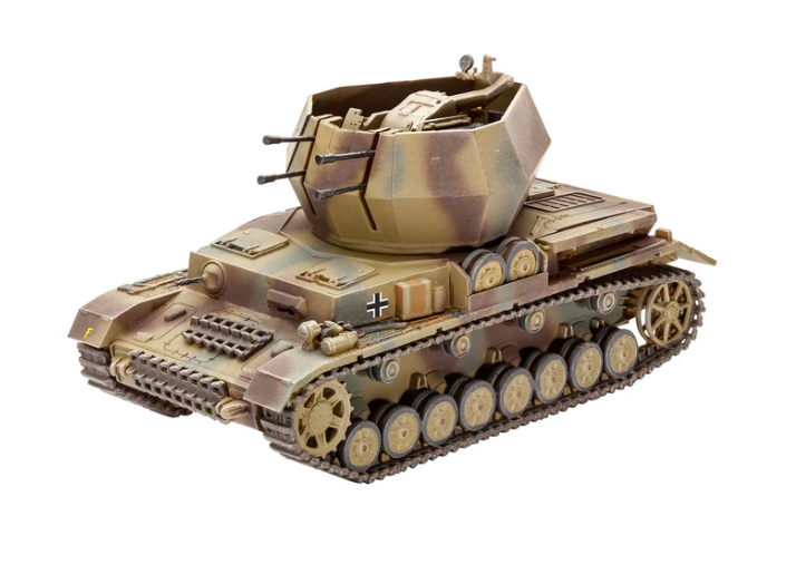 Revell 03267 1/72 Flakpanzer IV Wirbelwind 2cm Flak 38 Skill Level 4 Model Tank Kit