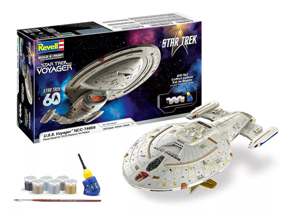 Revell 13604 1/670 Star Trek U.S.S. Voyager NCC-74656 Skill 3 Model Kit