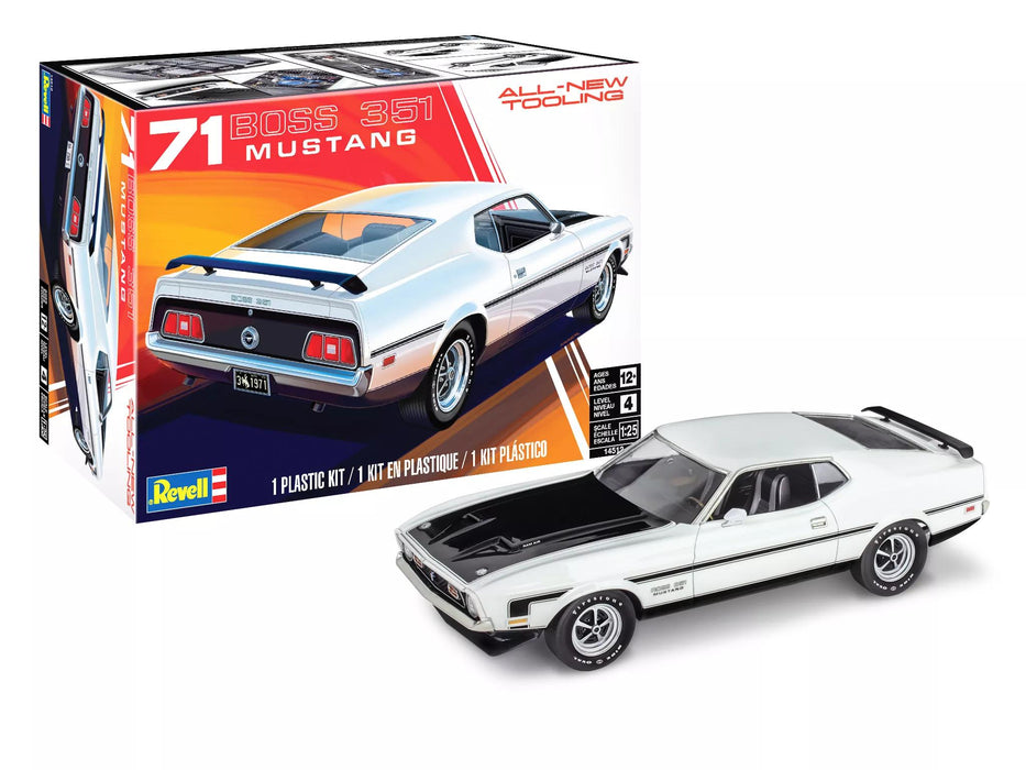 Revell 14512 1/25 1971 Mustang Boss 351 Skill Level 4 Model Kit