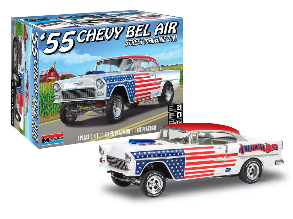 Revell 14519 1/24 1955 Chevy Bel Air Street Machine 2n1 Plastic Model Kit