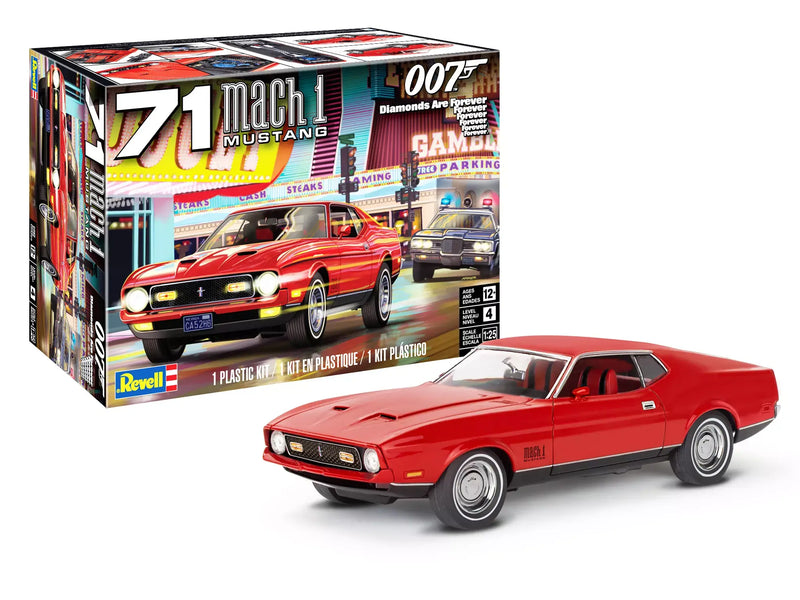 Revell 14555 1/25 1971 Mustang Mach 1 007 James Bond Skill Level 4 Model Kit
