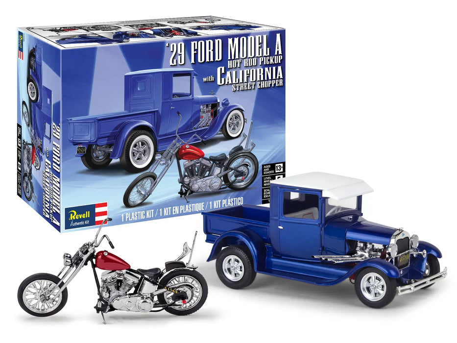 Revell 14565 1/25 1929 Model A Pickup With California Street Chopper Skill Level 5 Model Kit