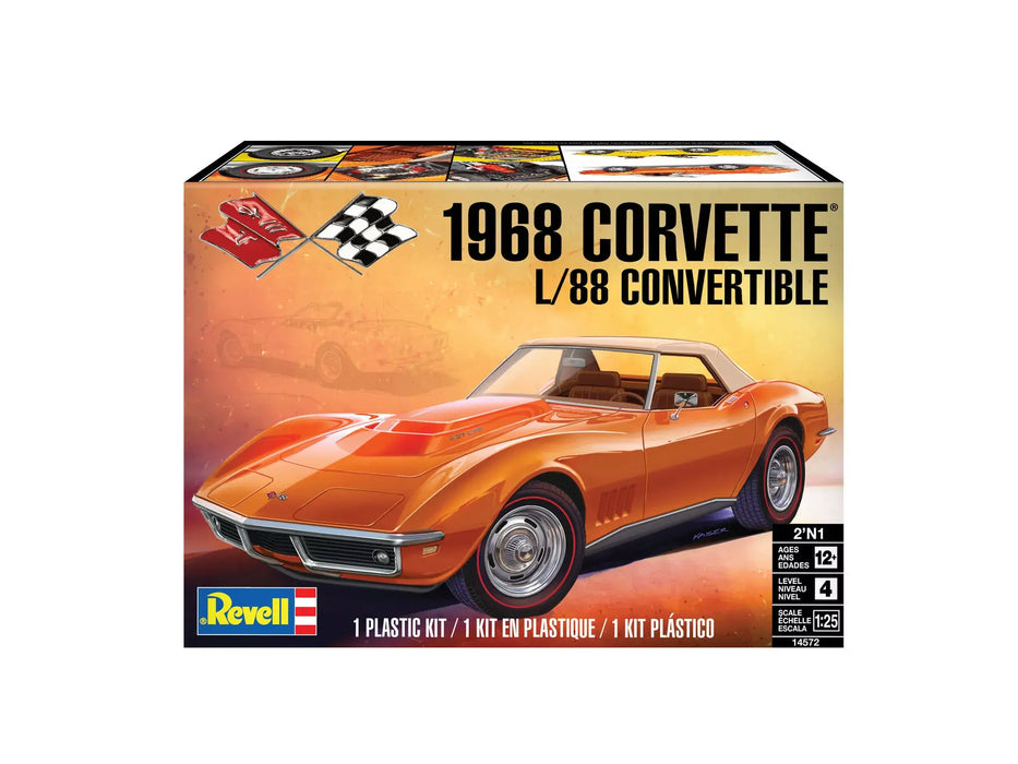 Revell 14572 1/25 1968 Corvette L/88 Convertible Skill Level 4 Model Kit