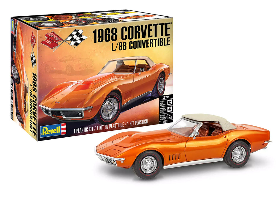 Revell 14572 1/25 1968 Corvette L/88 Convertible Skill Level 4 Model Kit