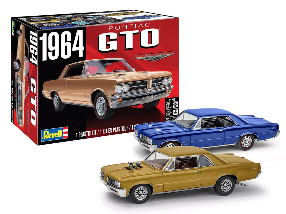Revell 14574 1/24 1964 Pontiac GTO 2’n1 Skill 4 Model Car Kit