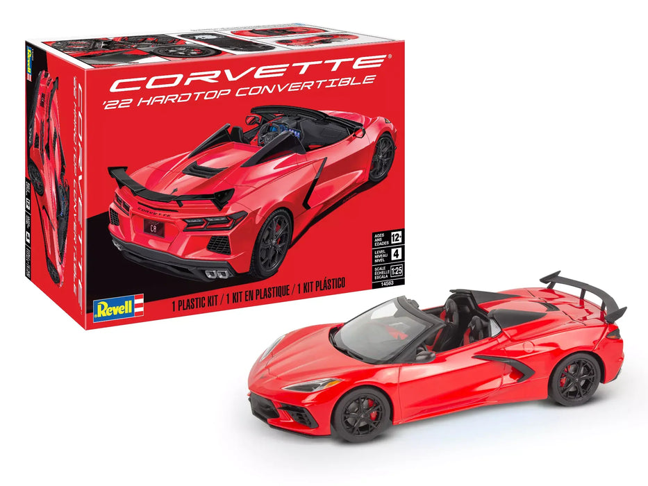 Revell 14583 1/25 2022 Corvette Hardtop Convertible Skill Level 4 Model Kit