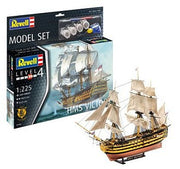 Revell 65408 1/225 HMS Victory Sailing Ship Kit with Glue and Paint
