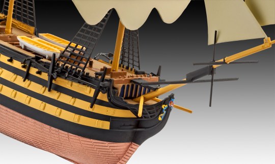 Revell 65819 1/450 HMS Victory Sailing Ship Kit with Glue and Paint