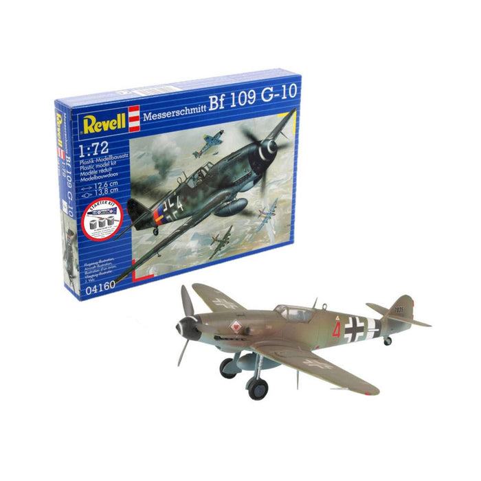 Revell 74160 1/72 Messerschmitt Bf-109 G-10 Skill Level 3 Model Aircraft Starter Kit