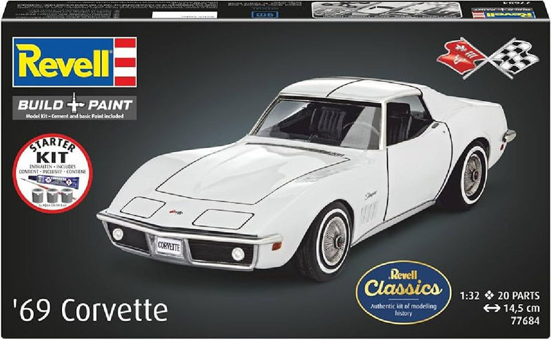 Revell 77684 1/32 Corvette C3 Level 3 Model Starter Kit