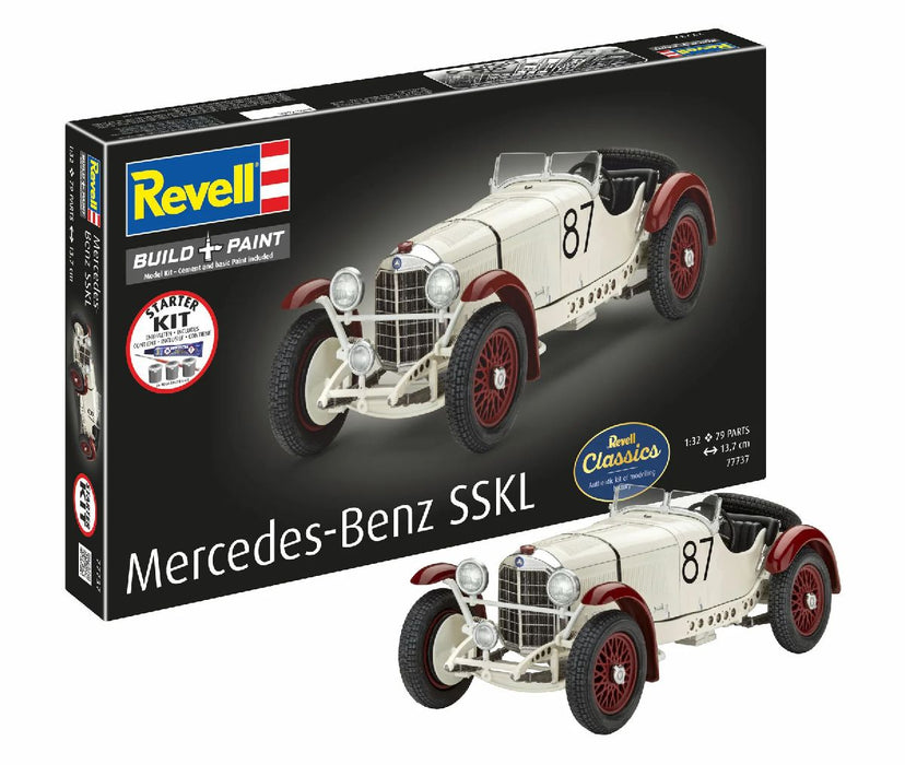 Revell 77737 1/32 Mercedes Benz SSKL Level 4 Model Starter Kit