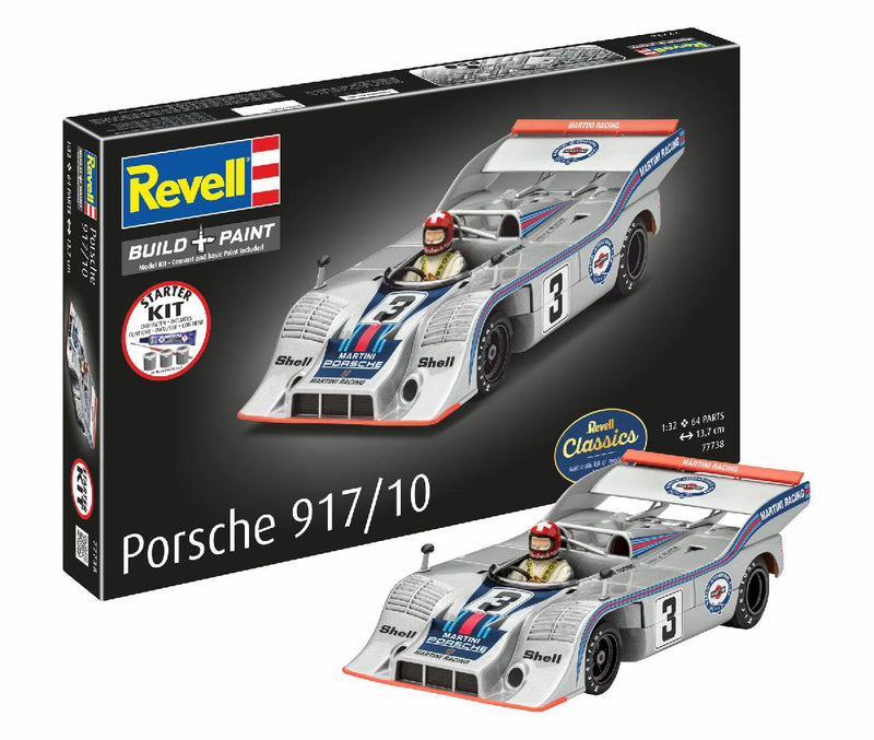 Revell 77738 1/32 Porsche 917/10 Car Skill Level 3 Model Starter Kit