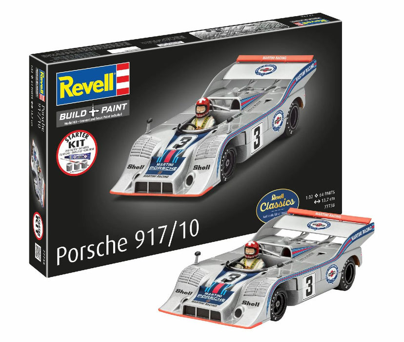 Revell 77738 1/32 Porsche 917/10 Car Skill Level 3 Model Starter Kit