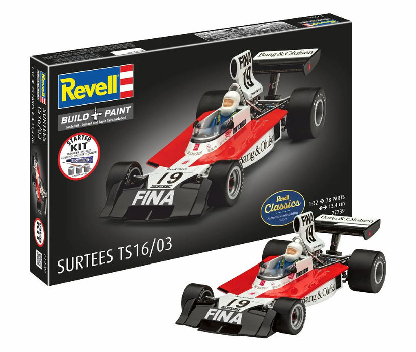 Revell 77739 1/32 Surtees Ts16/03 Formula 1 Car Skill Level 5 Model Starter Kit