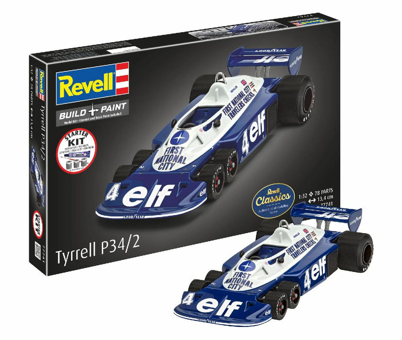 Revell 77741 1/32 Tyrell P34/2 Formula 1 Car Skill Level 5 Model Starter Kit