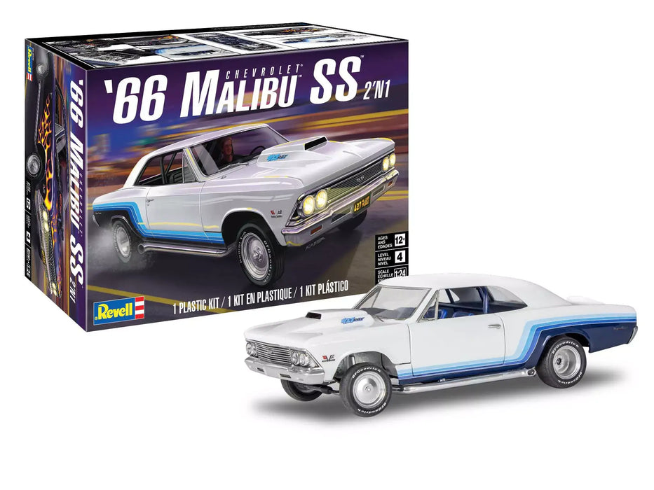 Revell 85-4520 1/24 66' Chevy Malibu SS 2n1 Plastic Model Kit