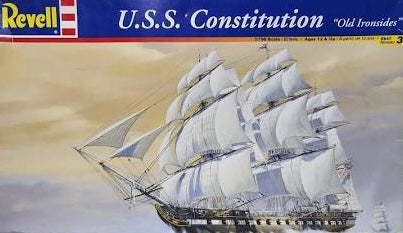 Revell 85-5404 1/196 USS Constitution Model Ship Kit — White Rose