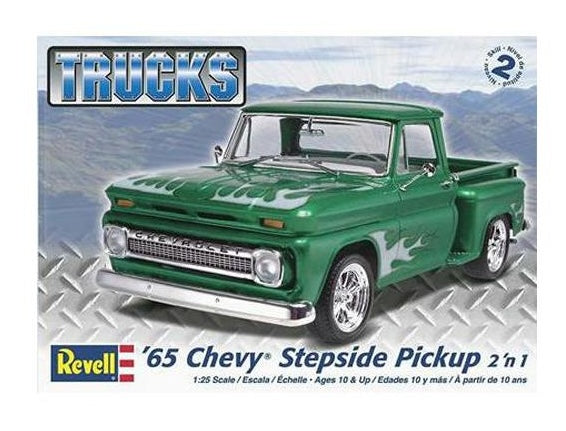 Revell 85-7210 1/25 ’65 Chevy Stepside Pickup Truck 2n1 Model Kit