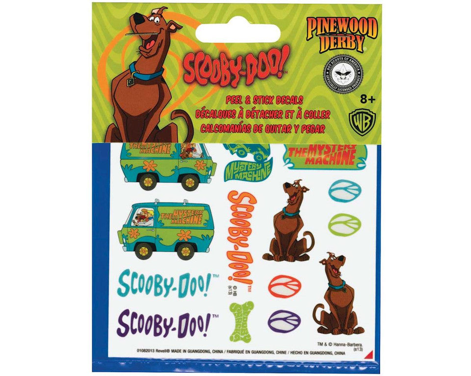 Revell 9407 BSA Pinewood Derby Peel & Stick Decal Scooby-Doo — White ...