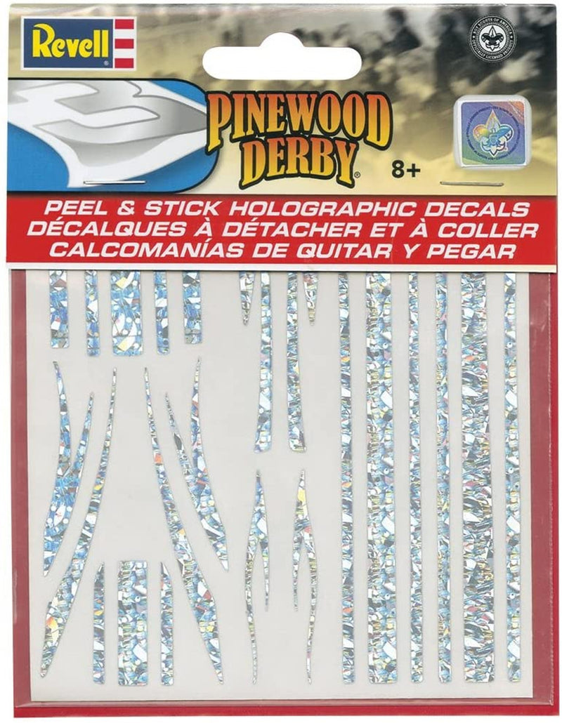 Revell 9448 BSA Pinewood Derby Peel & Stick Hologram Decal Stripes